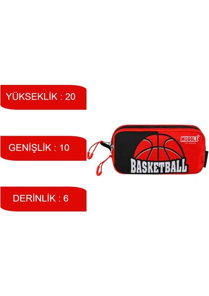 2 Bölmeli Basketball Kalemlik MU 9165 fiyatları