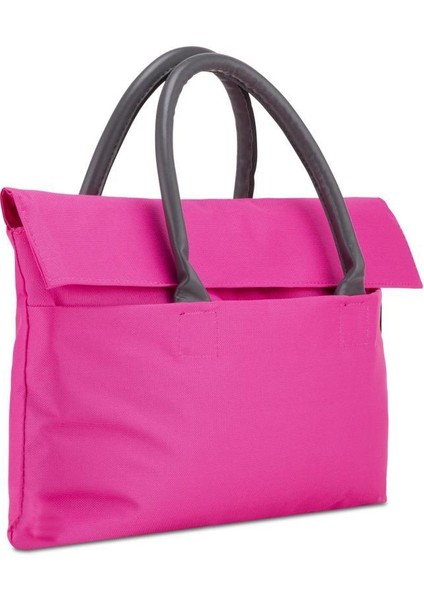 BYN-EL006 Wtxpro Su Geçirmez Kumaş 13-14 Inch Bayan Laptop El Çantası- Tote Bag- Pembe