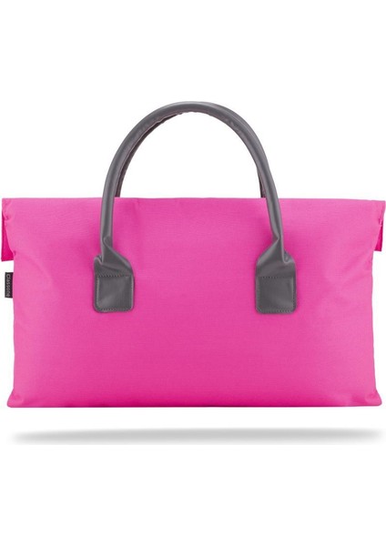 BYN-EL006 Wtxpro Su Geçirmez Kumaş 13-14 Inch Bayan Laptop El Çantası- Tote Bag- Pembe