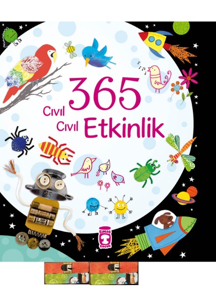 365 Cıvıl Cıvıl Etkinlik (Ciltli),ayraç