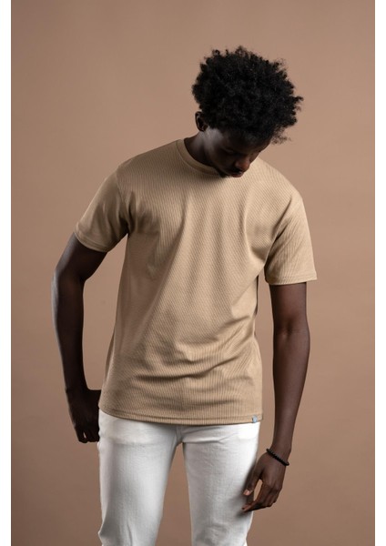 Fbı Regular Fit Kendinden Çizgili Likralı Bisiklet Yaka T-Shirt fiyatları