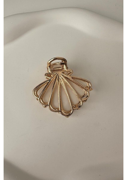Metal Deniz Kabuğu Kıskaç Toka (Ölçü:4 Cm)