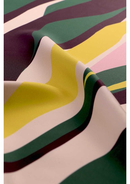 Zümrüt Dalga Desen Twill Ipek Eşarp modelleri