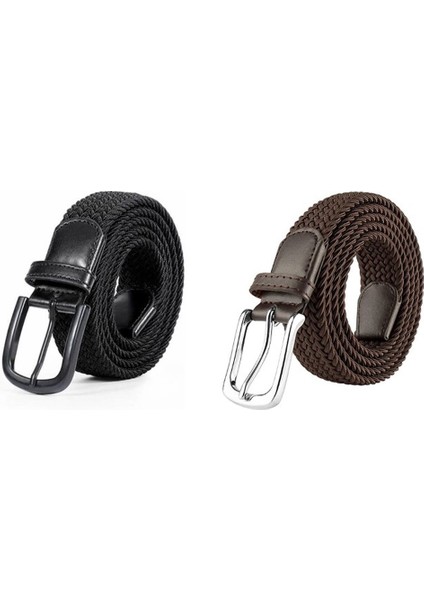 2 Adet Dokuma Örgülü Elastik Kemer