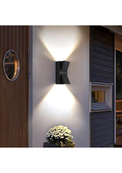 Zeugma Elektirikle Çalışır Çift Taraflı, Iç ve Dış Mekan, 6 Watt, Günışığı LED Armatür, Bahçe Apliği