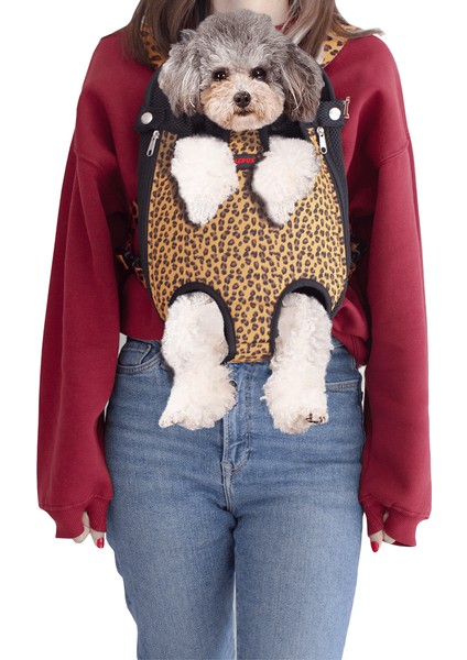 Kedi Köpek Taşıma Çantası Ana Kucağı Leopard S