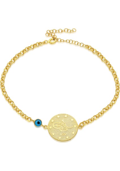 Nazar Boncuğu Tugra Zincir Bileklik