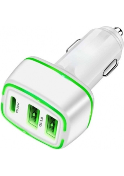 C775 Çift USB Girişi Pd Girişi Araç Şarj PD+Q3.0+Q3.0=45W