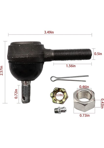 Club Car G&e 1976-2008 Sürücü ve Yolcu Tarafı Için Golf Arabası Rotbaşı Kiti 7539 7540 (Yurt Dışından)