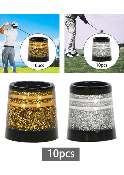 20 Adet Golf Ferülleri Ipucu Boyutu 0.370 Golf Kol Yüksük Golf Ütüler Için Yüksek Kalite Kulübü Milleri Aksesuarları Altın (Yurt Dışından) indirimleri