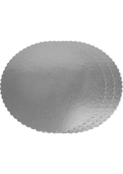 Pasta Altlığı Gümüş 26 cm 10'lu