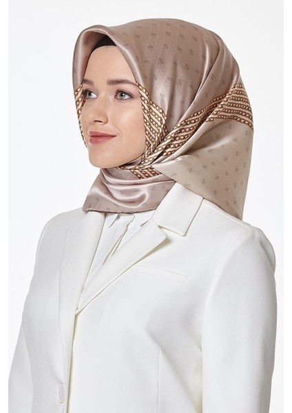 Nostalji Serisi Twill Ipek Eşarp 8113D 02