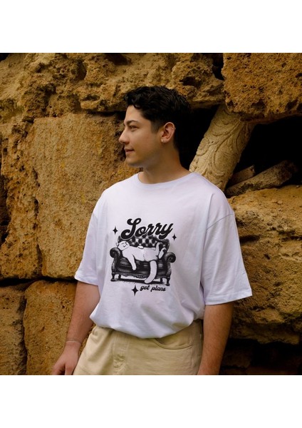 Sorry Cat Oversize Tshirt