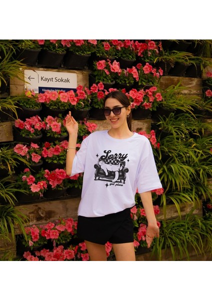 Sorry Cat Oversize Tshirt