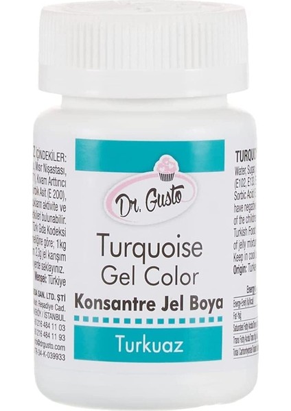 Turkuaz Gıda Boyası Jel 100 gr