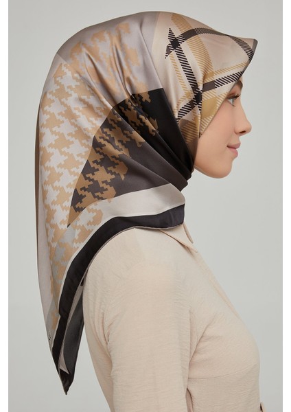 Nostalji Serisi Twill Ipek Eşarp 8620D 08