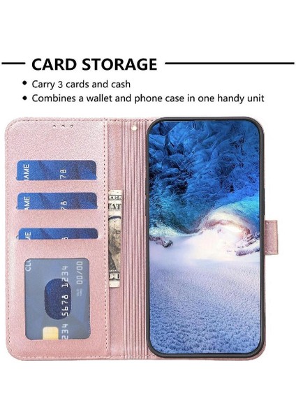 Samsung Galaxy A03S Için Flip Case Kart Yuvaları Tutucu Kickstand Pu Deri (Yurt Dışından)