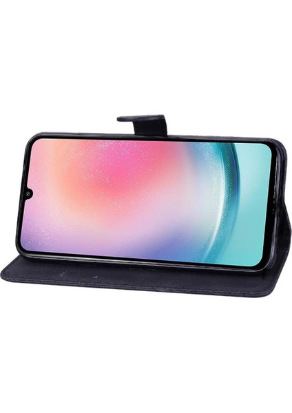 Samsung Galaxy S24 Fe Kickstand Koruyucu Kart Yuvası ile Flip Case (Yurt Dışından)