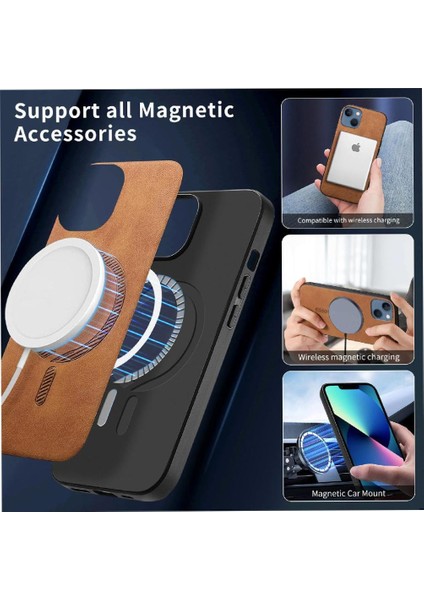 IPhone 13 Için Kılıf Ince Magsafe Araba Bağlar Kablosuz Şarj Hafif (Yurt Dışından)
