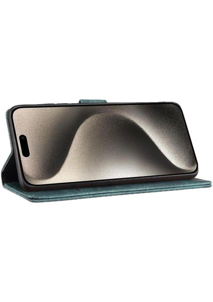 IPhone 16 Için Flip Case Pro Max Kart Cep Flip Folio Kabartmalı Sevimli Kedi (Yurt Dışından)