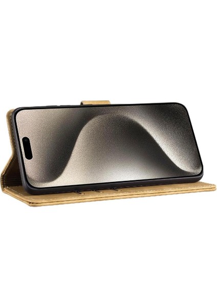 IPhone 16 Için Flip Case Pro Max Kart Cep Flip Folio Kabartmalı Sevimli Kedi (Yurt Dışından)