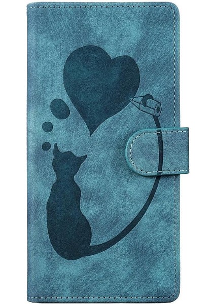 IPhone 16 Için Flip Case Kabartmalı Sevimli Kedi Flip Folio Kart Cep Cüzdan (Yurt Dışından) fırsatları