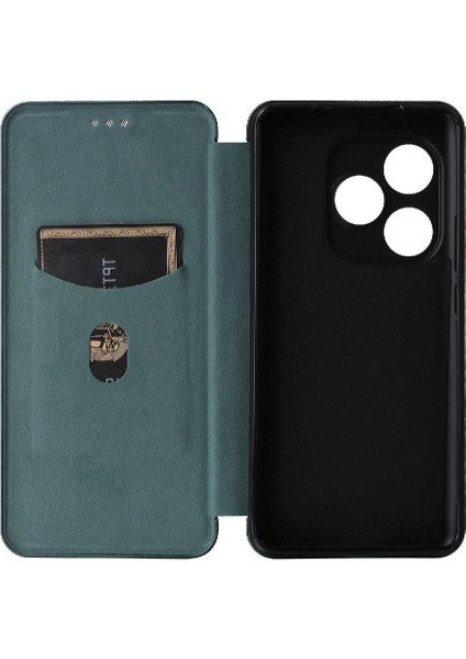 Realme Gt 6t Deri Folio Flip Case Kart Ekleme Tam Için Flip Case (Yurt Dışından)