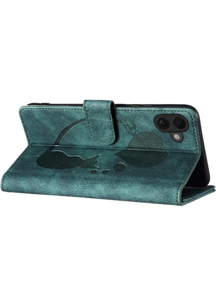 IPhone 16 Için Flip Case Kabartmalı Sevimli Kedi Flip Folio Kart Cep Cüzdan (Yurt Dışından) modelleri