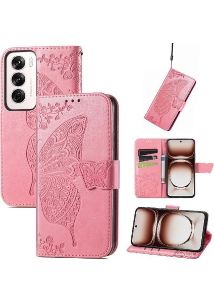 Oppo Oppo 12 Cüzdan Çok Renkli Iş Kanat Kelebek Için Flip Case (Yurt Dışından)