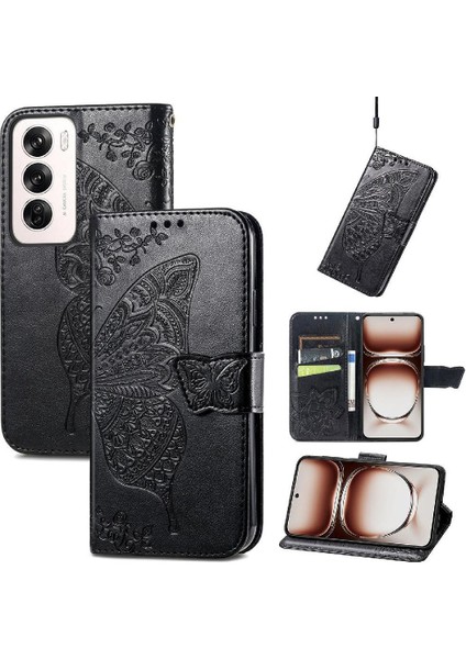 Oppo Oppo 12 Cüzdan Çok Renkli Iş Kanat Kelebek Için Flip Case (Yurt Dışından)