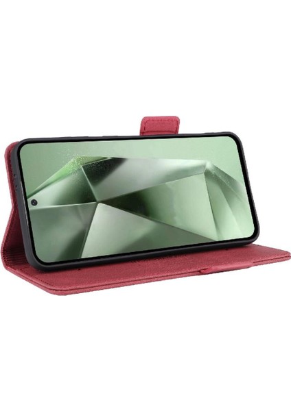 Samsung Galaxy S24 Fe Kapak Için Flip Case Kart Tutucu Kickstand ile (Yurt Dışından)