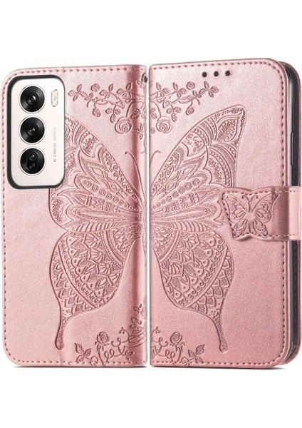 Oppo Oppo 12 Cüzdan Çok Renkli Iş Kanat Kelebek Için Flip Case (Yurt Dışından)