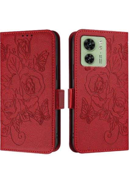 Motorola Kenar 40 5g Pu Deri Kredi Kartı Yuvası Manyetik (Yurt Dışından)