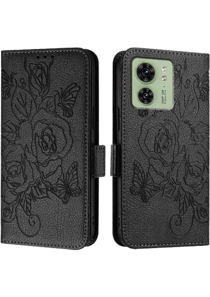 Motorola Kenar 40 5g Pu Deri Kredi Kartı Yuvası Manyetik (Yurt Dışından)