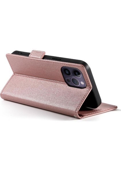 IPhone 14 Için Flip Case Pro Max Cüzdan Flip Kartvizit Yuvaları Günlük Kullanım (Yurt Dışından)