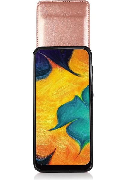 Kredi Premium Deri ile Samsung Galaxy A20/A30/M10S ile Uyumlu (Yurt Dışından)