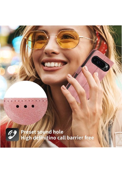Google Pixel 9 Pro Çoklu Kredi Kartı Yuvaları Için Flip Case Kabartmalı (Yurt Dışından)