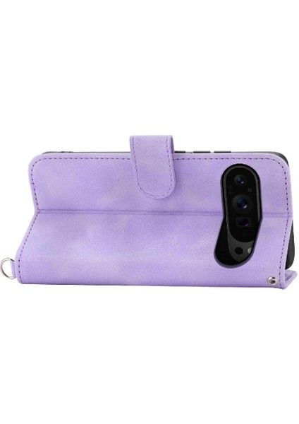 Google Pixel 9 Pro Çoklu Kredi Kartı Yuvaları Için Flip Case Kabartmalı (Yurt Dışından)