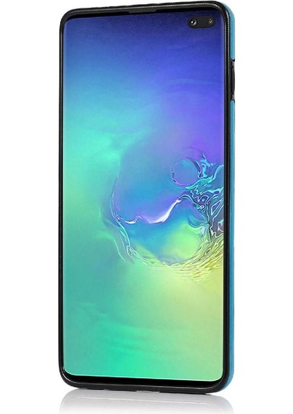 Samsung Galaxy S10 Artı Desen Çiçek Pu Için Kart Tutucu Kılıf ile Cüzdan (Yurt Dışından)