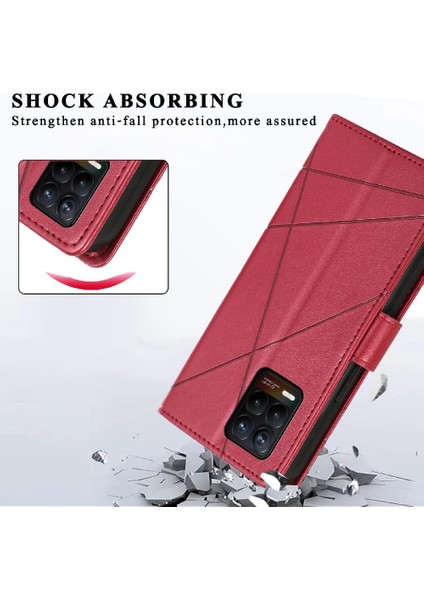 Realme 8 Için Flip Case 5g Şok Emici Üç Kart Yuvaları Darbeye (Yurt Dışından) indirimleri