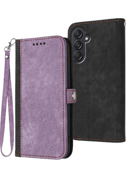 Samsung Galaxy M55 Flip Folio Kitap Pu Deri Manyetik Kapatma (Yurt Dışından)