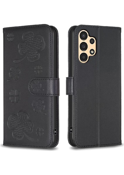 Bdt Shop Samsung Galaxy Için Flip Case A52S 5g Yonca Çiçek Pu Deri Çok Renkli (Yurt Dışından)