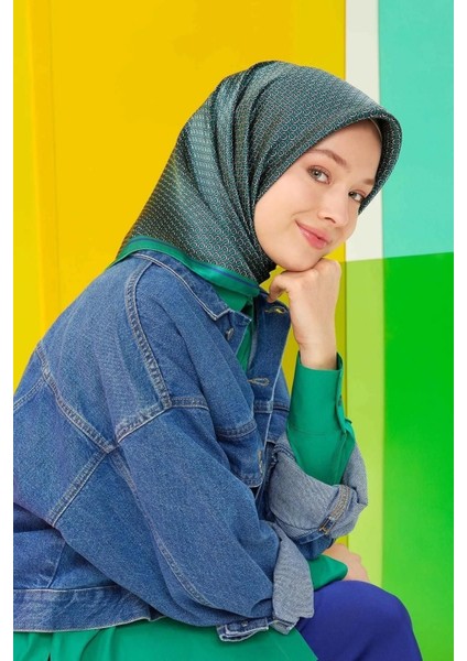 Nostalji Serisi Twill Ipek Eşarp 8733D 32