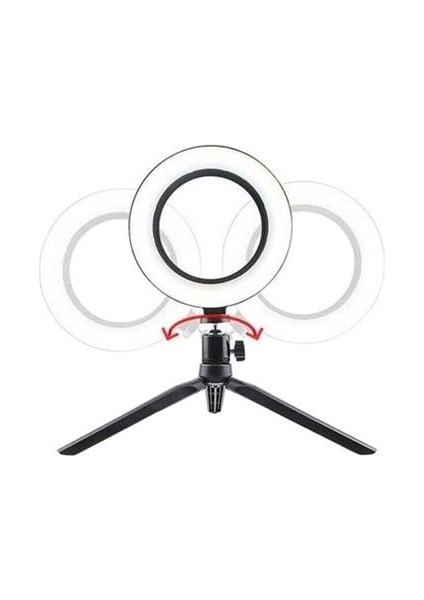 Buffer 10INÇ 26CM Youtube Instagram Tiktok Selfie  Stüdyo Video Fotoğraf Ring Light  Tripod LED Hal