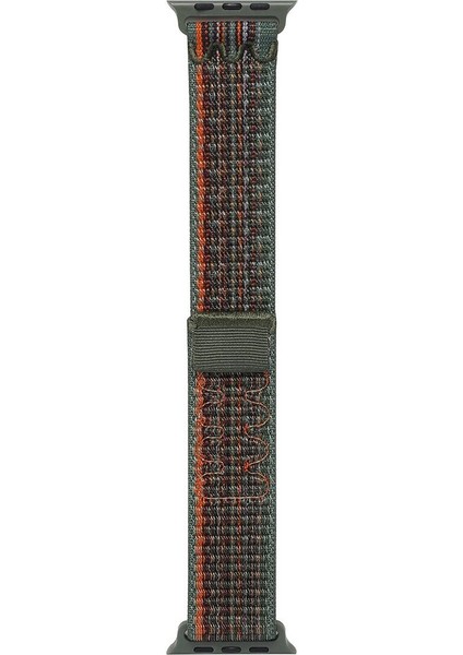 Apple Watch 38MM Uyumlu Krd-91 Hasır Kordon Strap Kayış, Koyu Yeşil