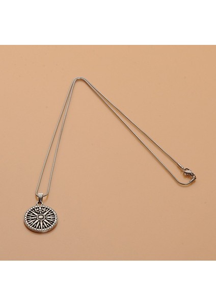 Vintage Pusula Erkek Kolye Çelik Takı Aksesuar K24 T5 fiyatları