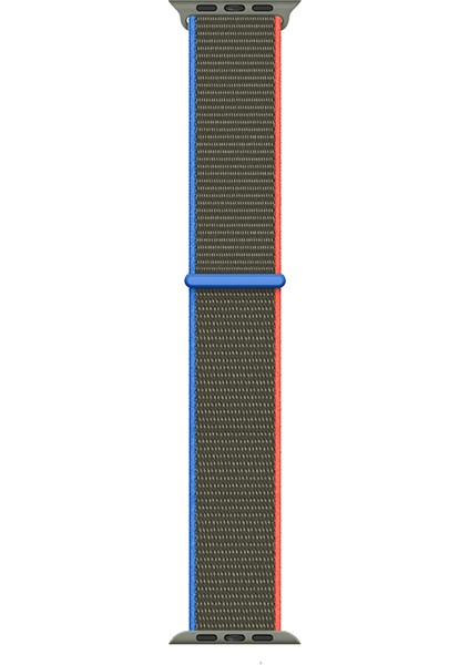 Apple Watch 40MM Uyumlu Kordon Hasır Örgü Kumaş Band-03 Strap Kayış, Olive