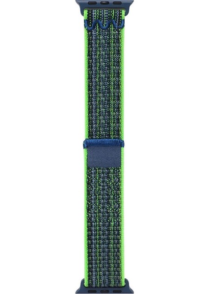 Apple Watch 44MM Uyumlu Krd-91 Hasır Kordon Strap Kayış, Yeşil