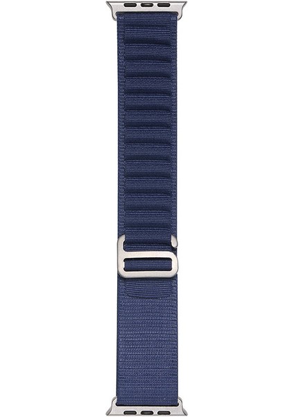 Apple Watch 38MM Uyumlu Kordon Naylon Kumaş Spor Görünümlü Band-74 Hasır Kayış, Lacivert