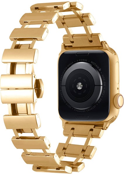 Apple Watch 40MM Uyumlu Krd-96 Metal Kordon, Gold